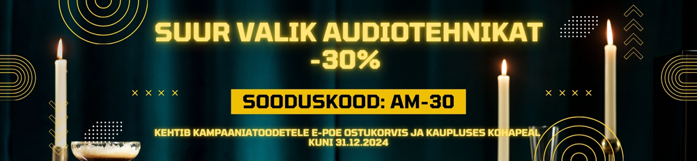 Suur aastalõpu kampaania -30% - kehtib kuni 31.12.2024 (1000 x 232 px)