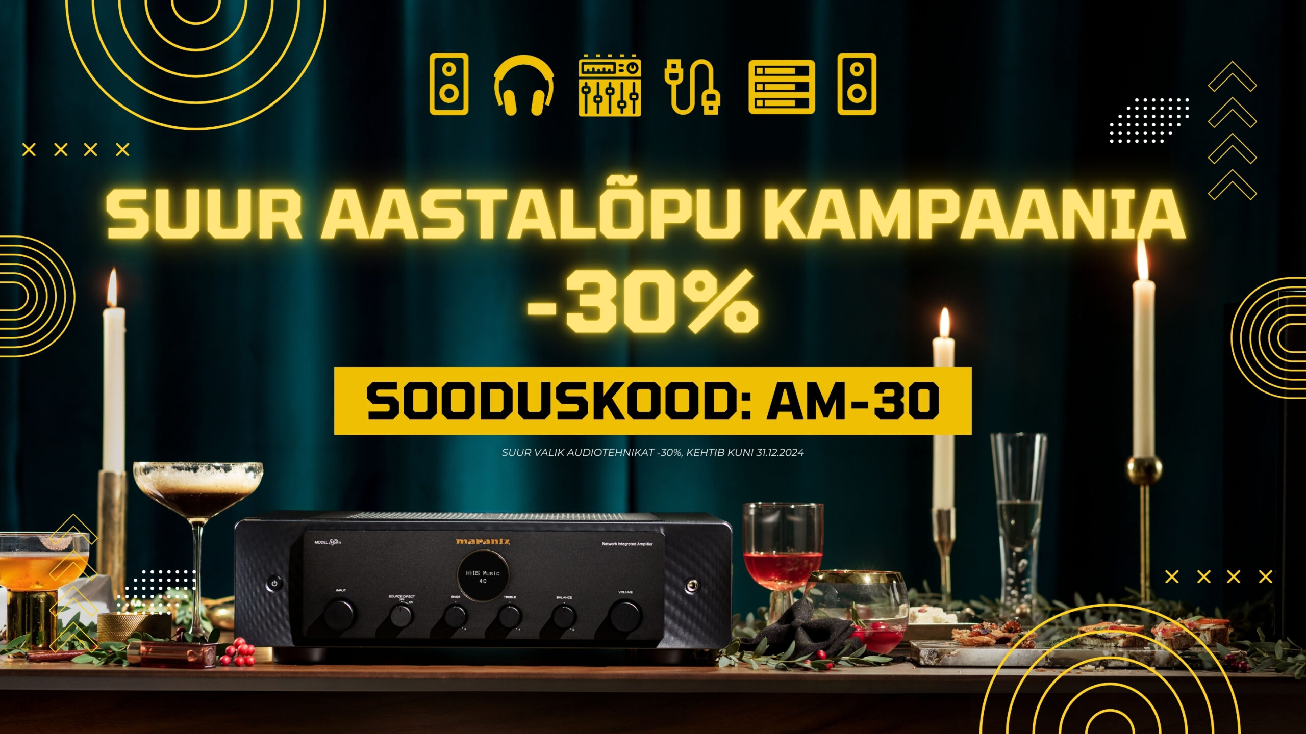 Suur aastalõpu kampaania 2k24 -30% sooduskood AM-30 (2880 x 1620 px)